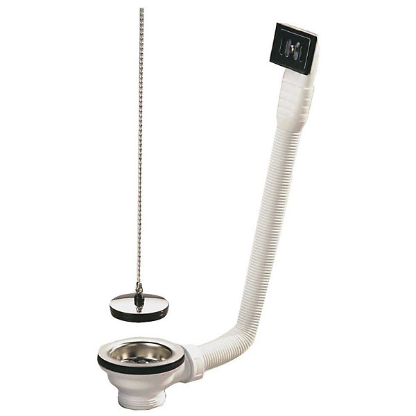 Bonde et vidage plastique pour évier grès et synthèse - Diamètre extérieur 84 mm - Diamètre sortie: 1