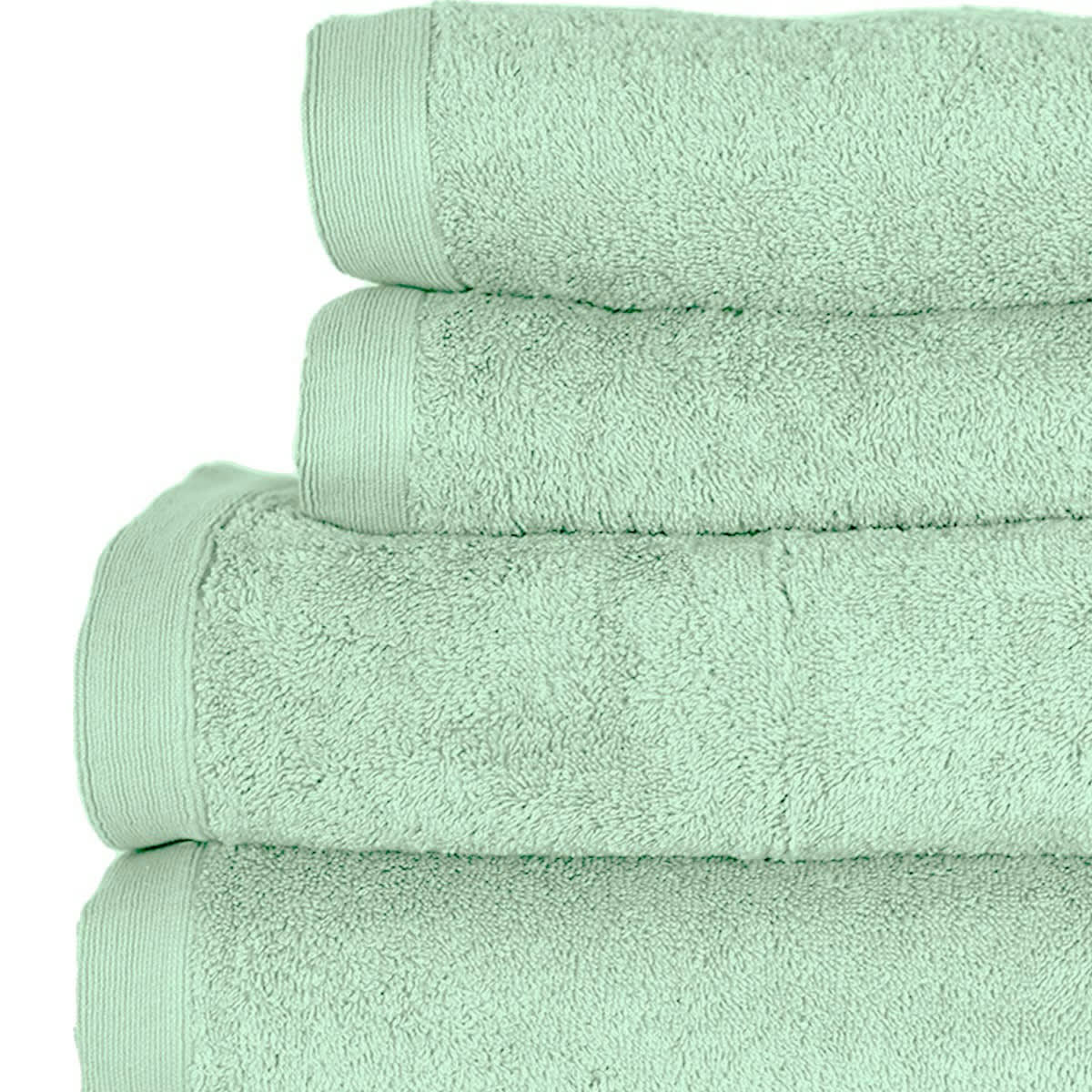 STUDIO - Ensemble de bain 4 pièces en coton Menthe