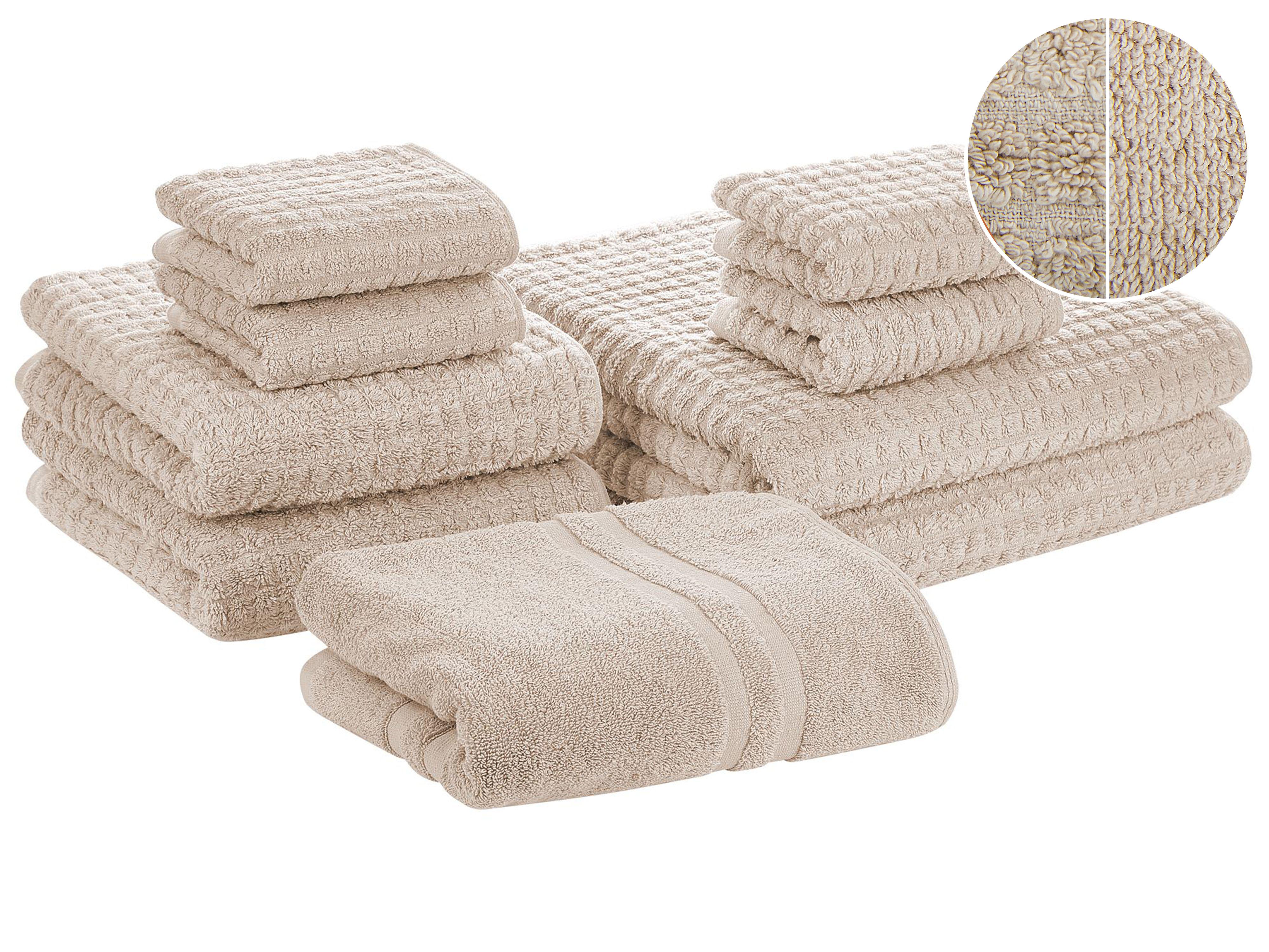 Set of 11 Towels ATAI Cotton Beige
