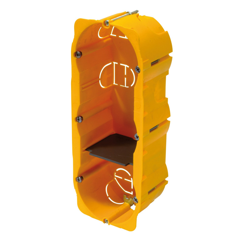 Boite d'encastrement pour paroi creuse triple verticale Ø 57 x 50 mm LEGRAND