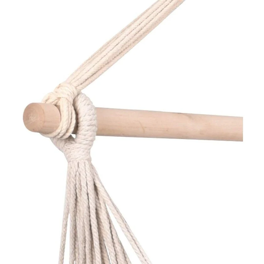 Canvas Hardwood Hammock Chair with Cushions