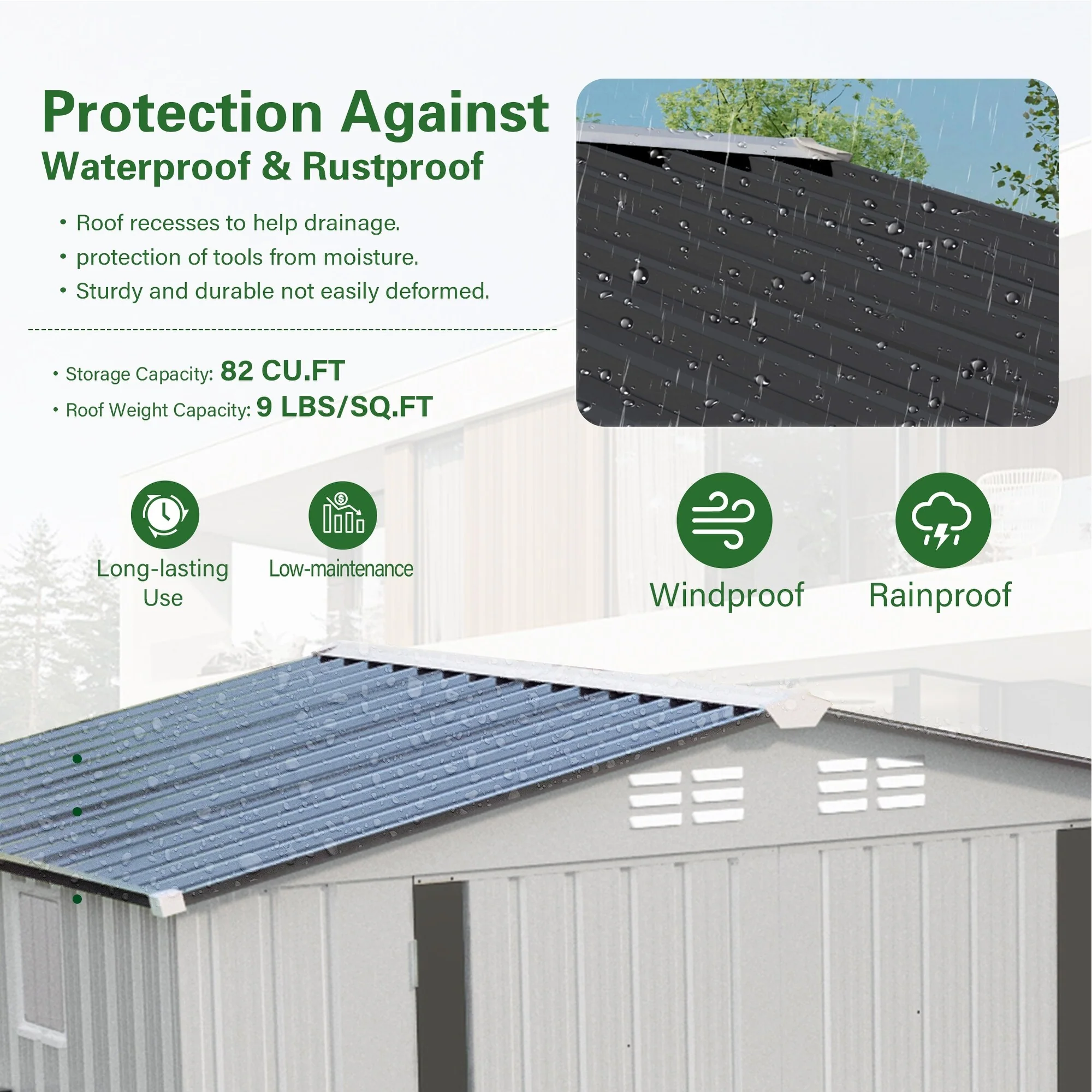 6X4 FT Metal Outdoor Storage Shed,Tool Shed with Positive Window and Lockable Door Compact Metal Tool Shed