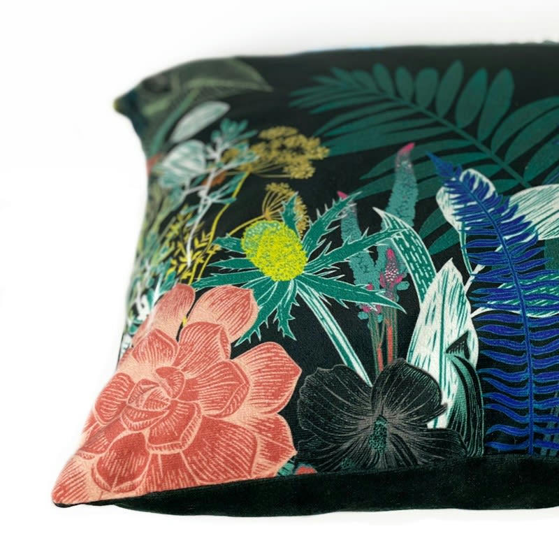 JUNGLE DOUANIER ROUSSEAU - Coussin 40x40cm Multicolore Feuillage Jungle