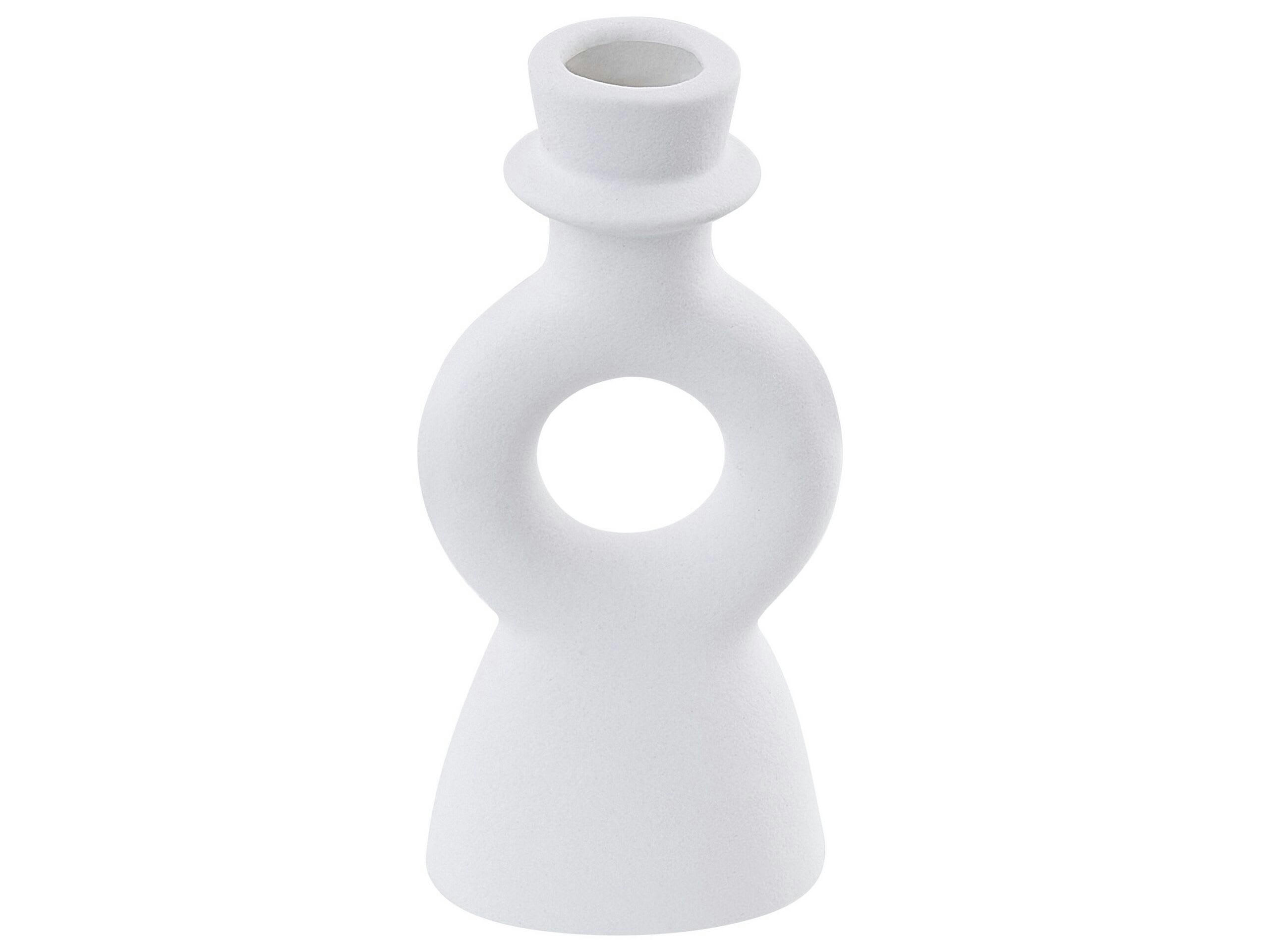 SPARTA - Bougeoir blanc 17 cm