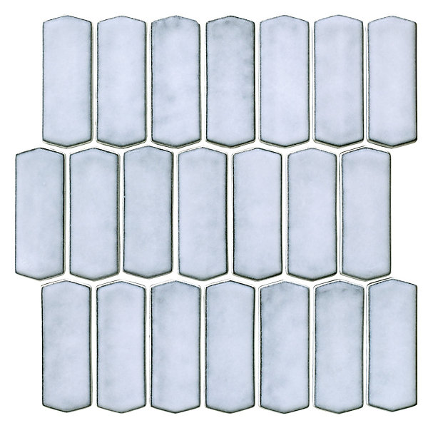 Mosaïque Effet Marbre Silk Blanc 30x28,5 cm Intérieur/Extérieur