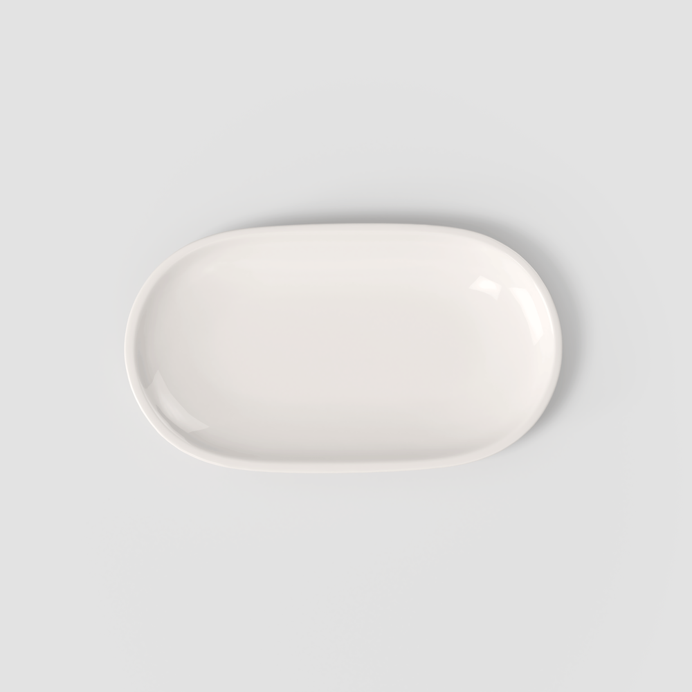 Artesano Appetizer/ Dessert Bowl - White, Premium Porcelain