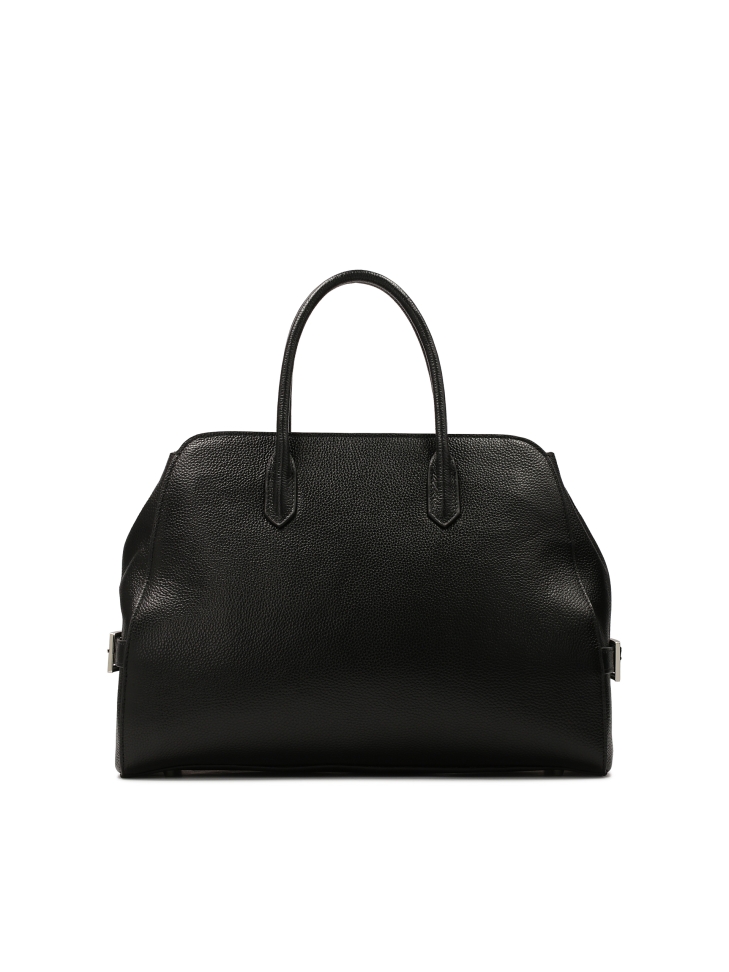 Large urban handbag with minimal style handles