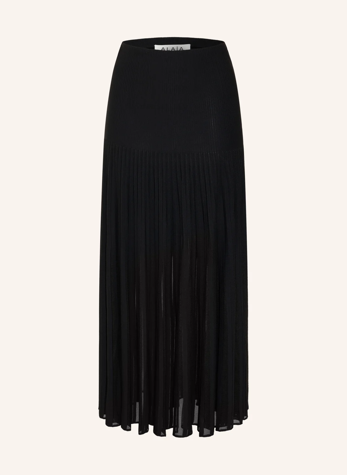 ALAÏA Strickrock mit Plissees