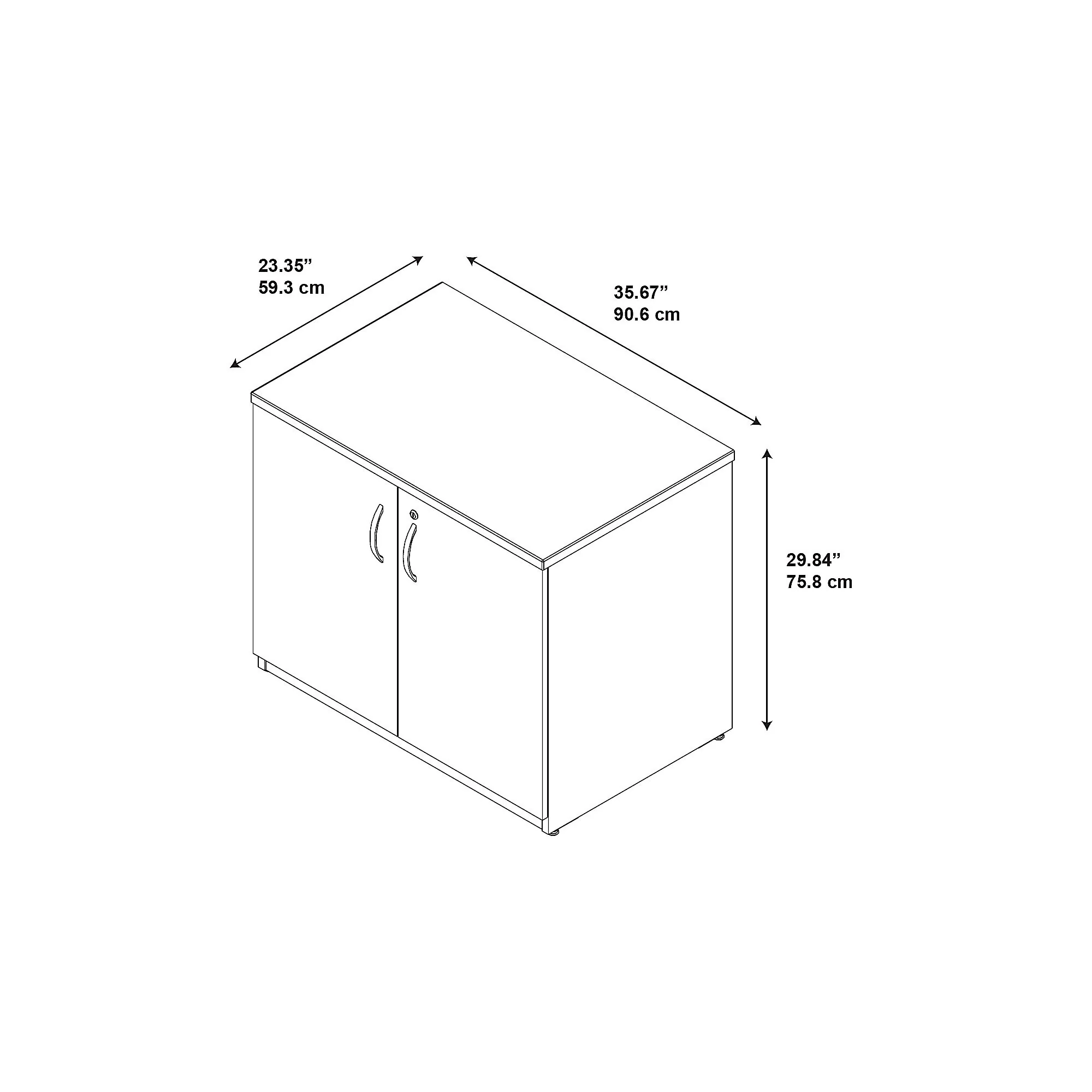 Storage Cabinet with Doors by Bush Business Furniture