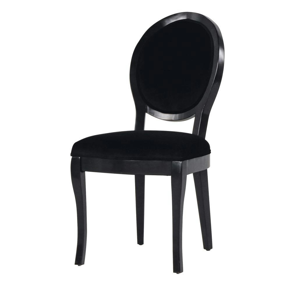 Joséphine - Chaises velours noir (x2)