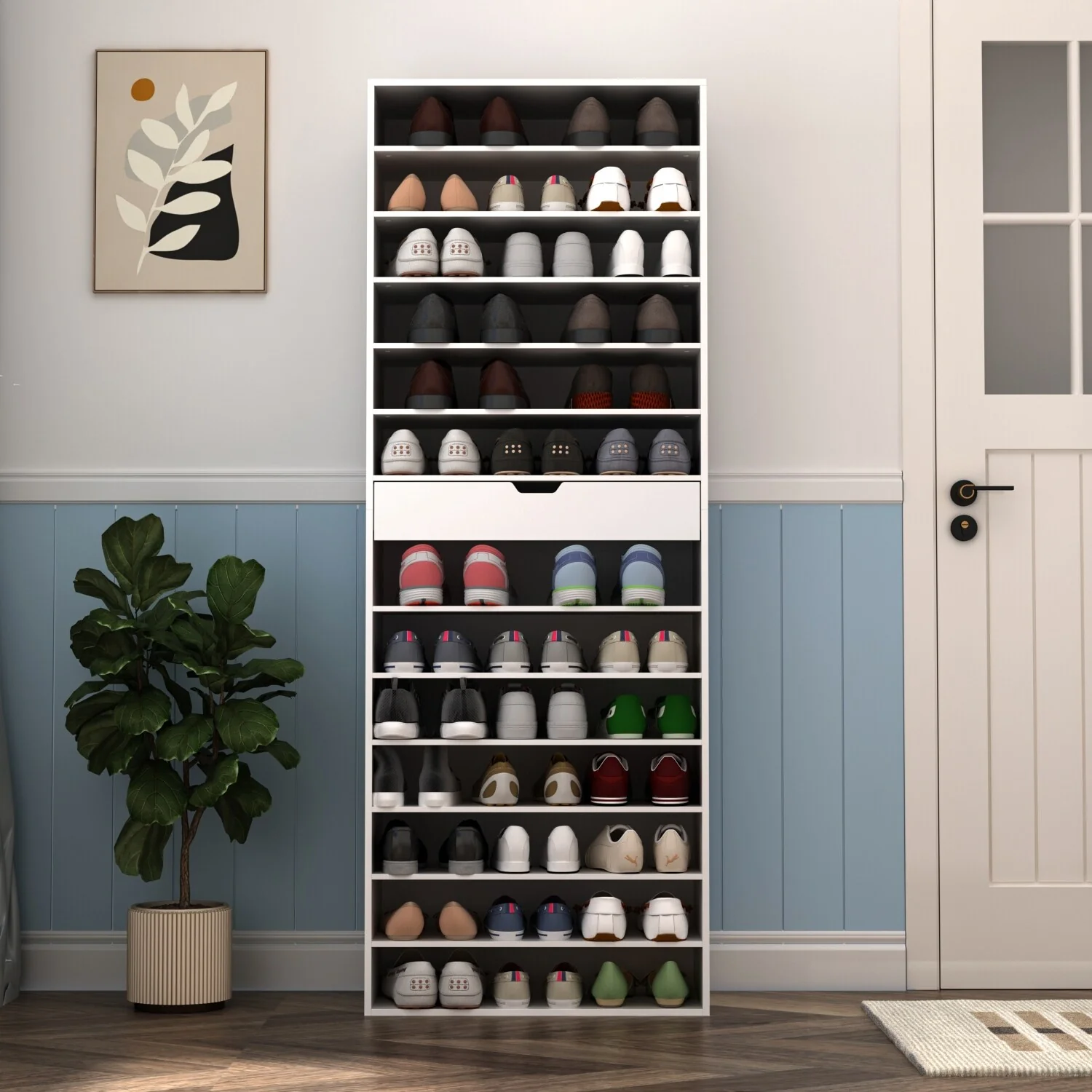 Timechee Shoe Rack Multi Layer Shelf Entrance Storage Shoe Cabinet
