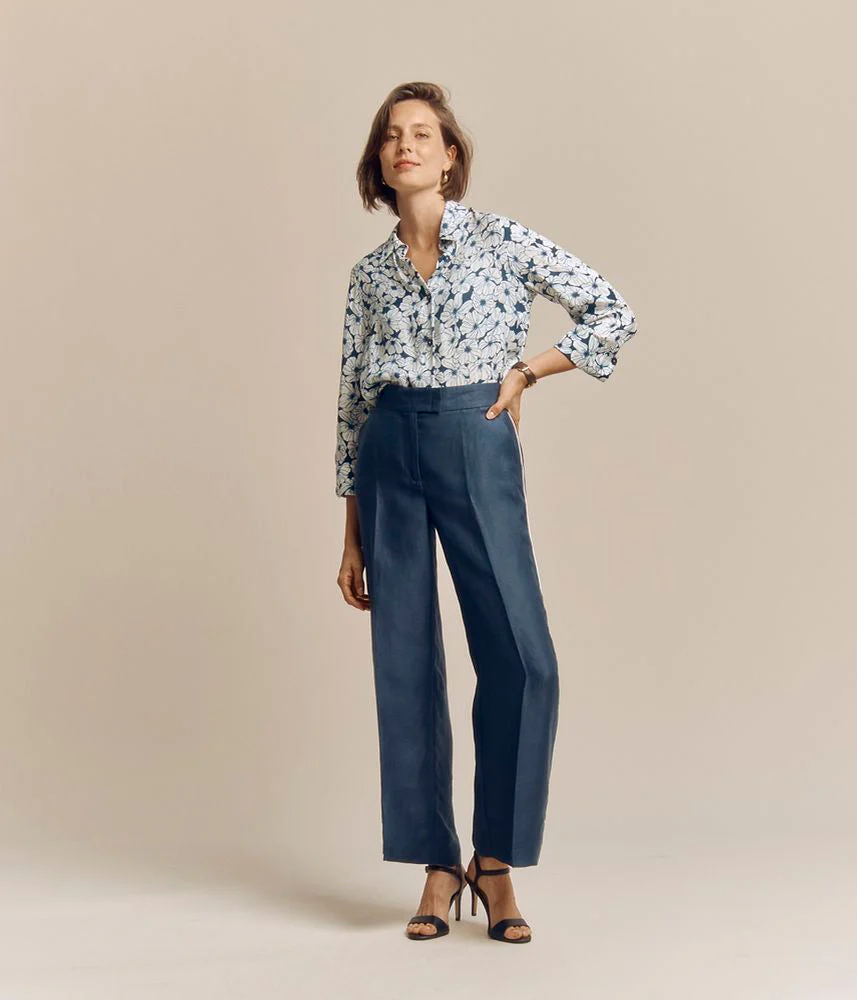 Pantalon droit envers satin PALISTAR/81210/317