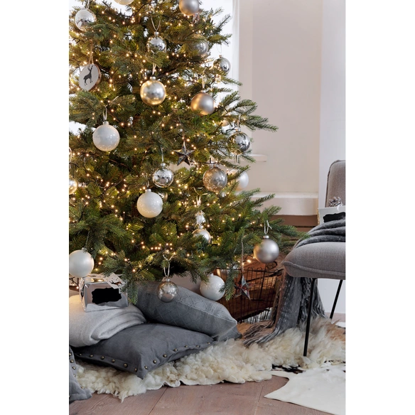 Lichterkette, 600 cm-480L schwarz/warmweiss