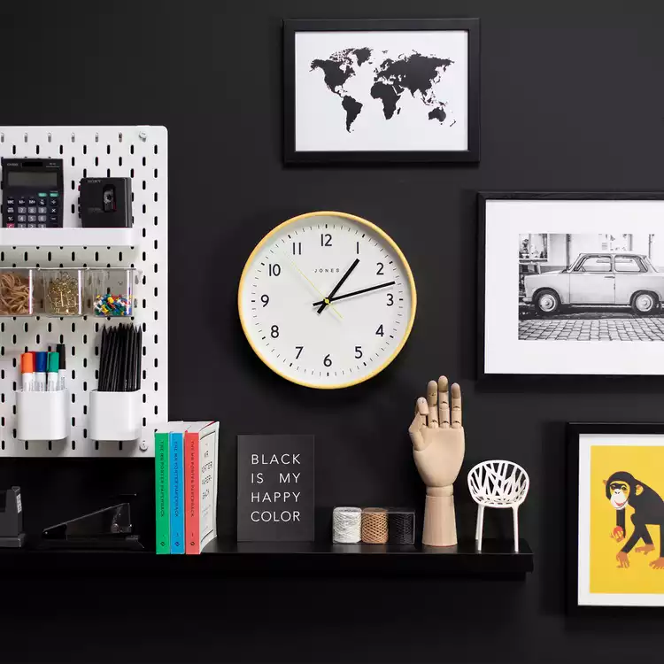 Jones Jam Wall Clock Cheeky - Yellow