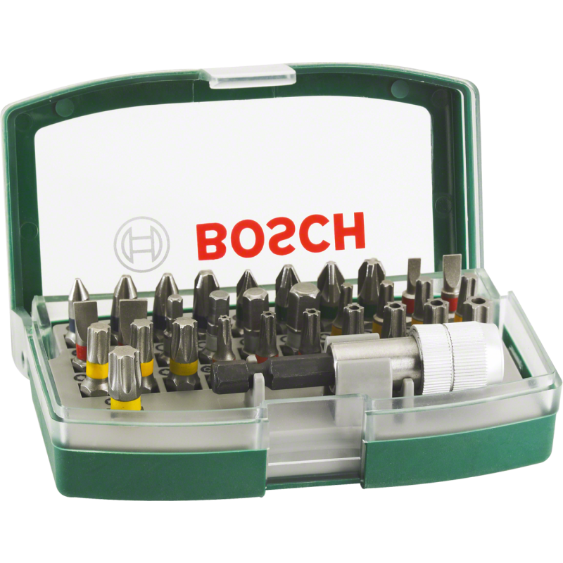 Set d'embouts de vissage couleurs 32 pièces BOSCH