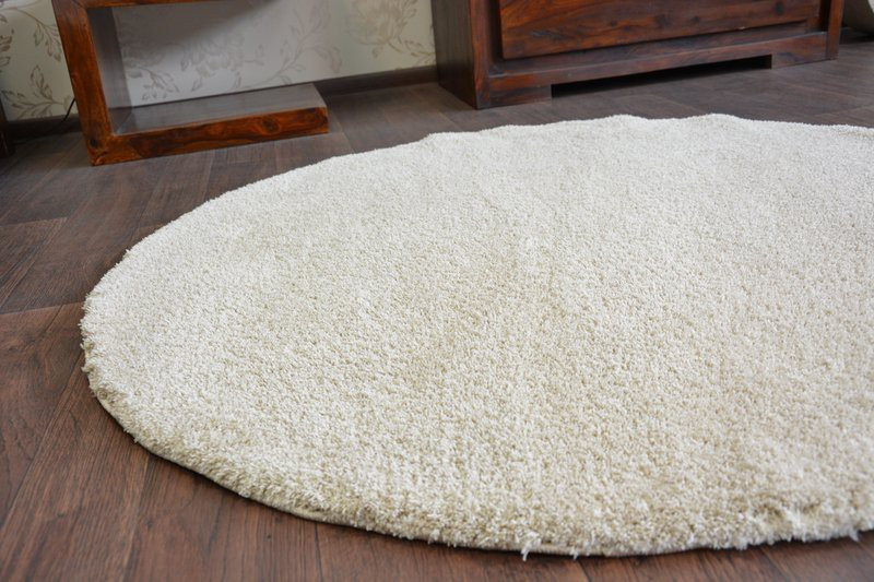 Dywan SHAGGY MICRO karmel koło 120 cm