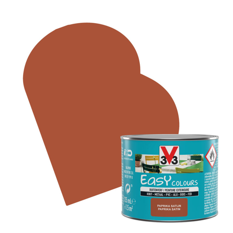 Laque Easy Colours paprika satiné 0,125 L V33