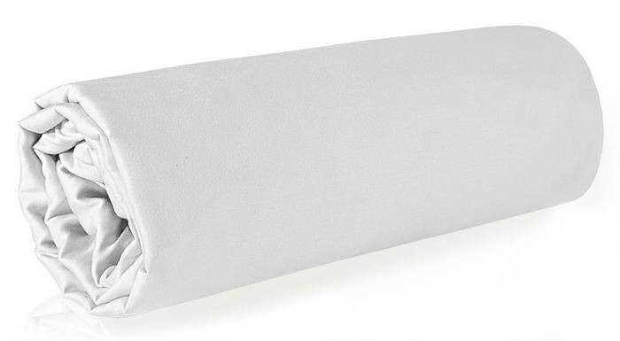 Prześcieradło bawełniane 140x200 Noris białe jednobarwne