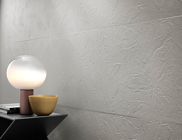 Carrelage effet Béton 3D Blanc Crème Art 120x50x0,85 cm Mat Talvoro - Mur intérieur (vendu par carton de 1,8 m²) - RO'MA CARRELAGE
