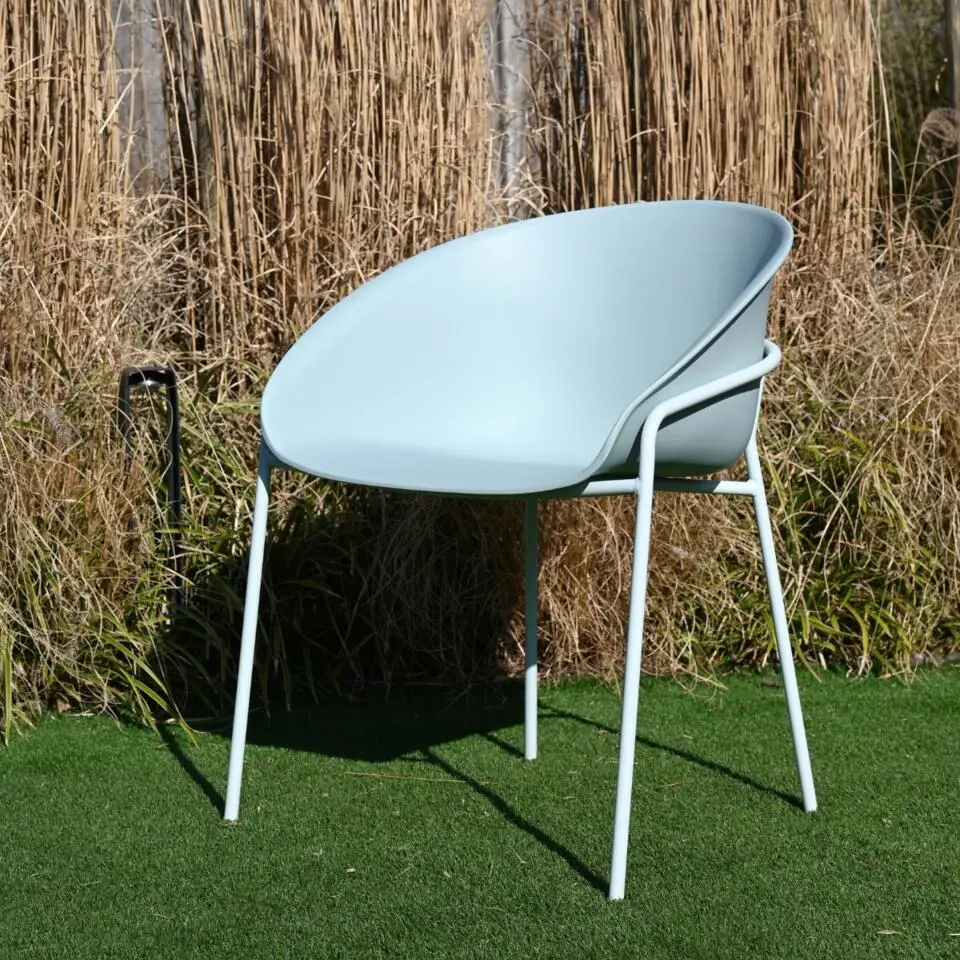 DS4U - Ella kunststof eetkamerstoel - lichtblauw