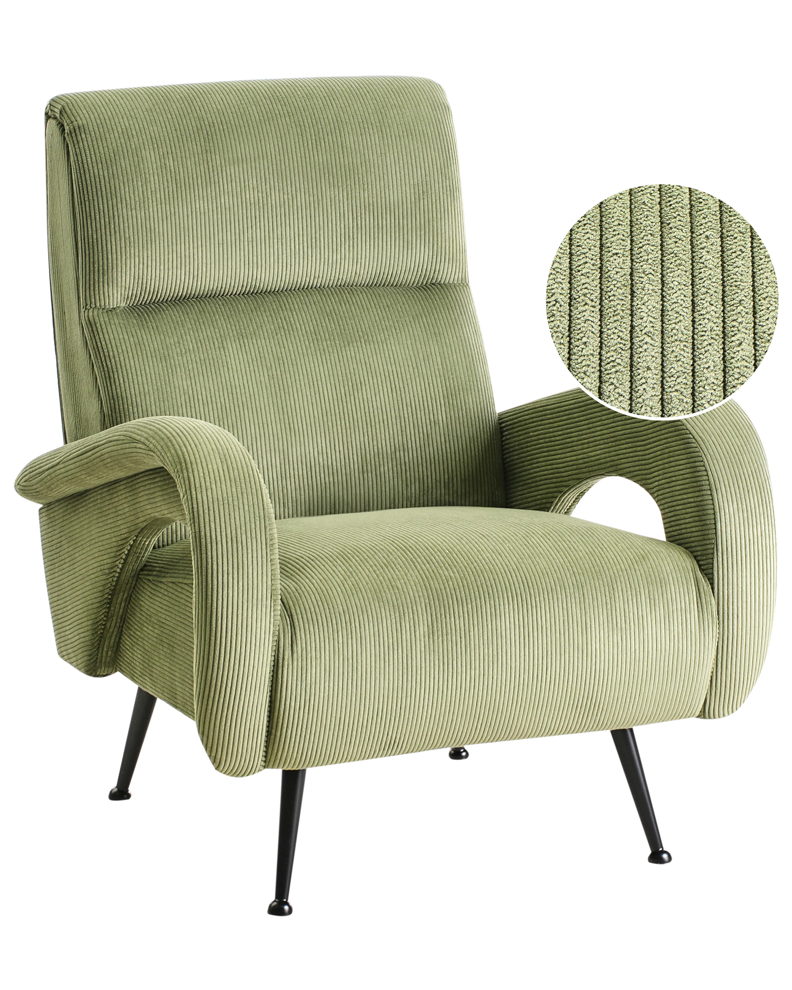 Armchair SVALOV Corduroy Green