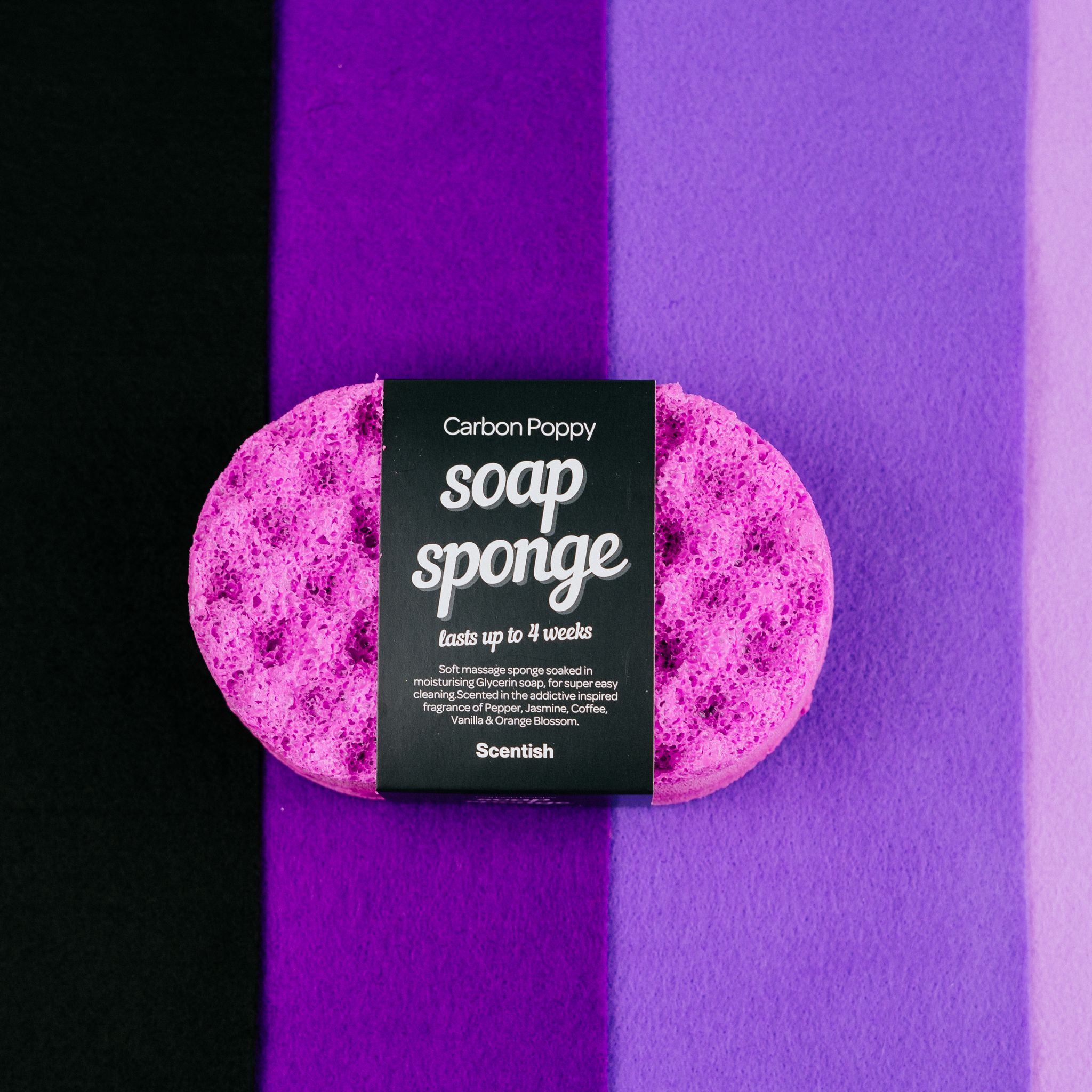 Scentish Carbon Poppy Soap Sponge