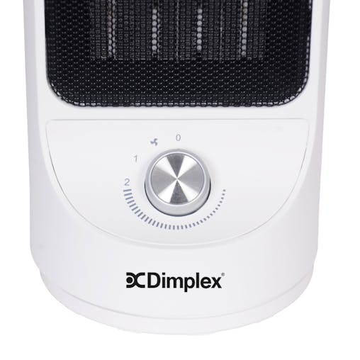 Dimplex 1.5kW Tall Ceramic Heater w/ Manual Controls | White / Black DHCERA15M