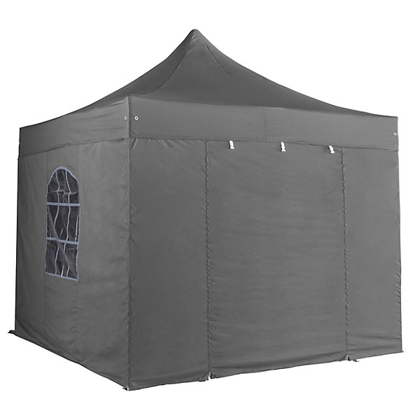 Mur porte zippable pour tente pliante pro  50mm en 3mgrisOviala