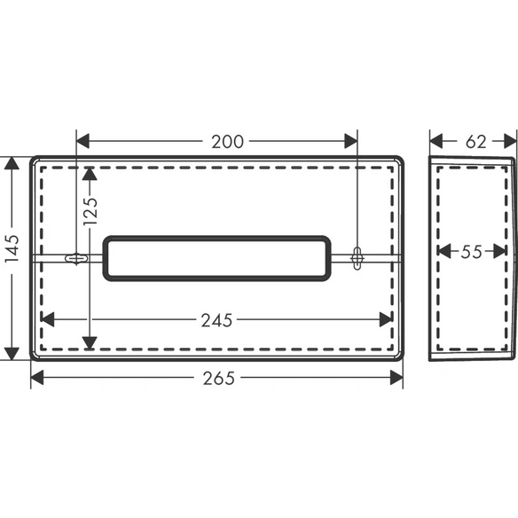 Badzubehör »AddStoris«, Kosmetiktuchbox, BxHxT: 265 x 145 x 62 mm
