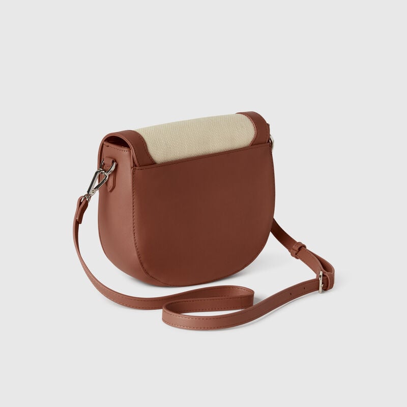 Raffia effect shoulder bag
