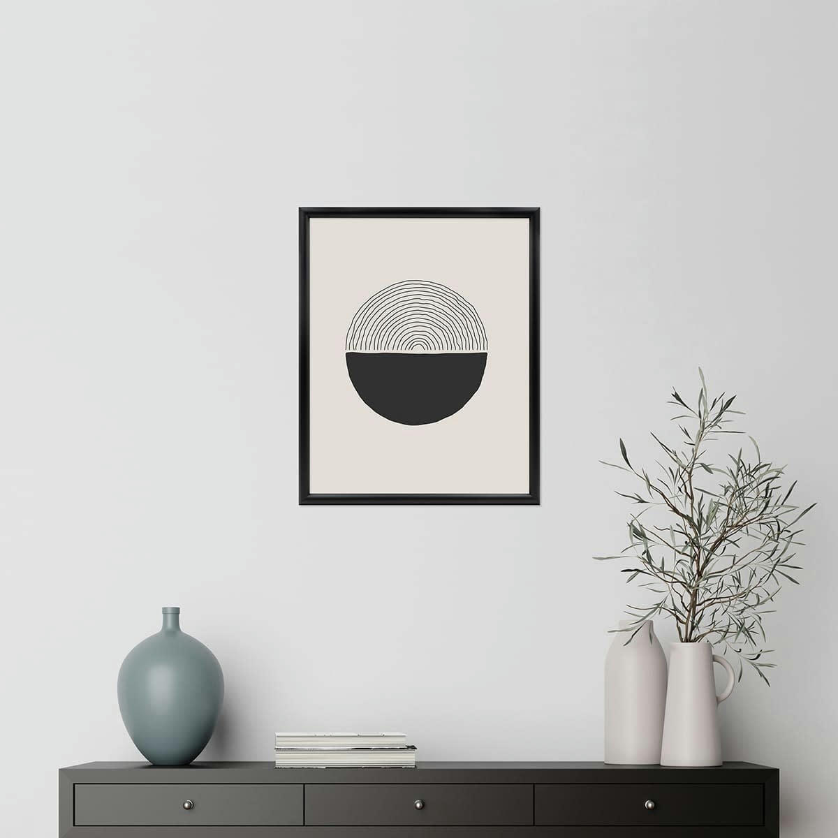 ESSENTIEL - Cadre photo exposition noir 40x50 cm résine recyclée