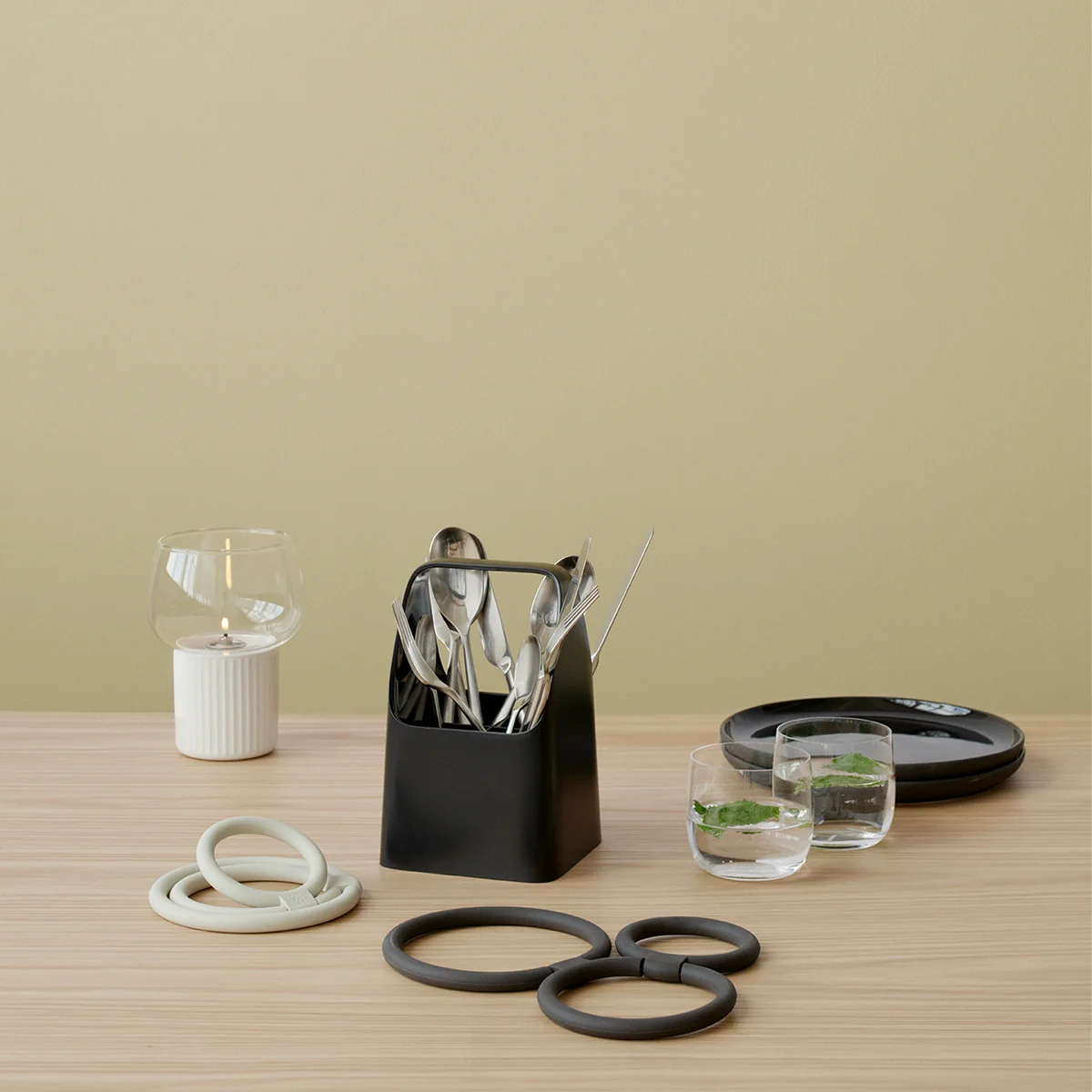 Rig-Tig by Stelton - Circles Untersetzer, schwarz