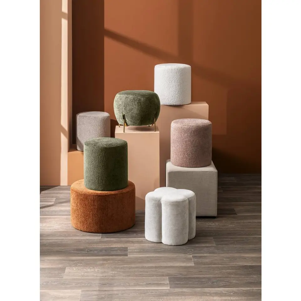 Hocker Wenen - cr&egrave;me - 40x&Oslash;37 cm