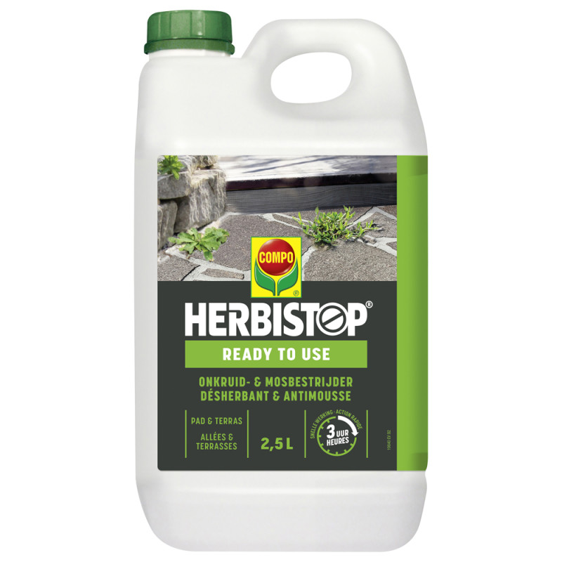 Désherbant Herbistop Ready pour allée et terrasse prêt-à-l'emploi 2,5 L COMPO