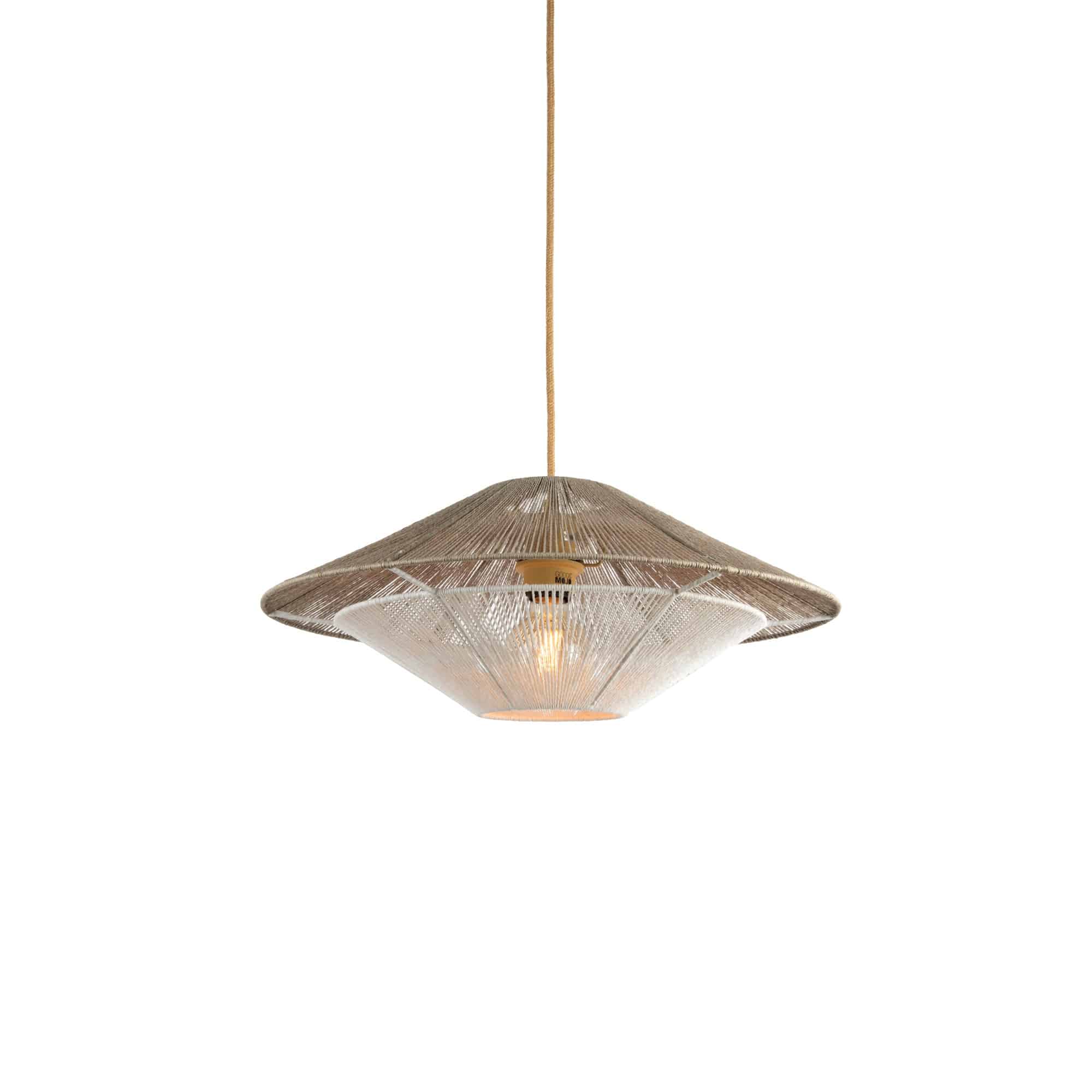 GOOD&MOJO hanglamp Lumbini - grijs - Ø50cm