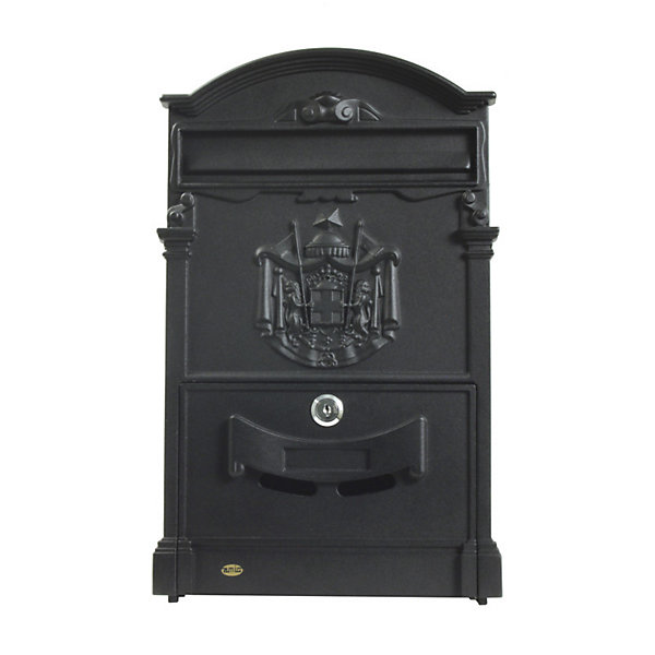 AMIG - Boîte aux lettres4 - 400 x 240 x 80 mm - Aluminium - Noir