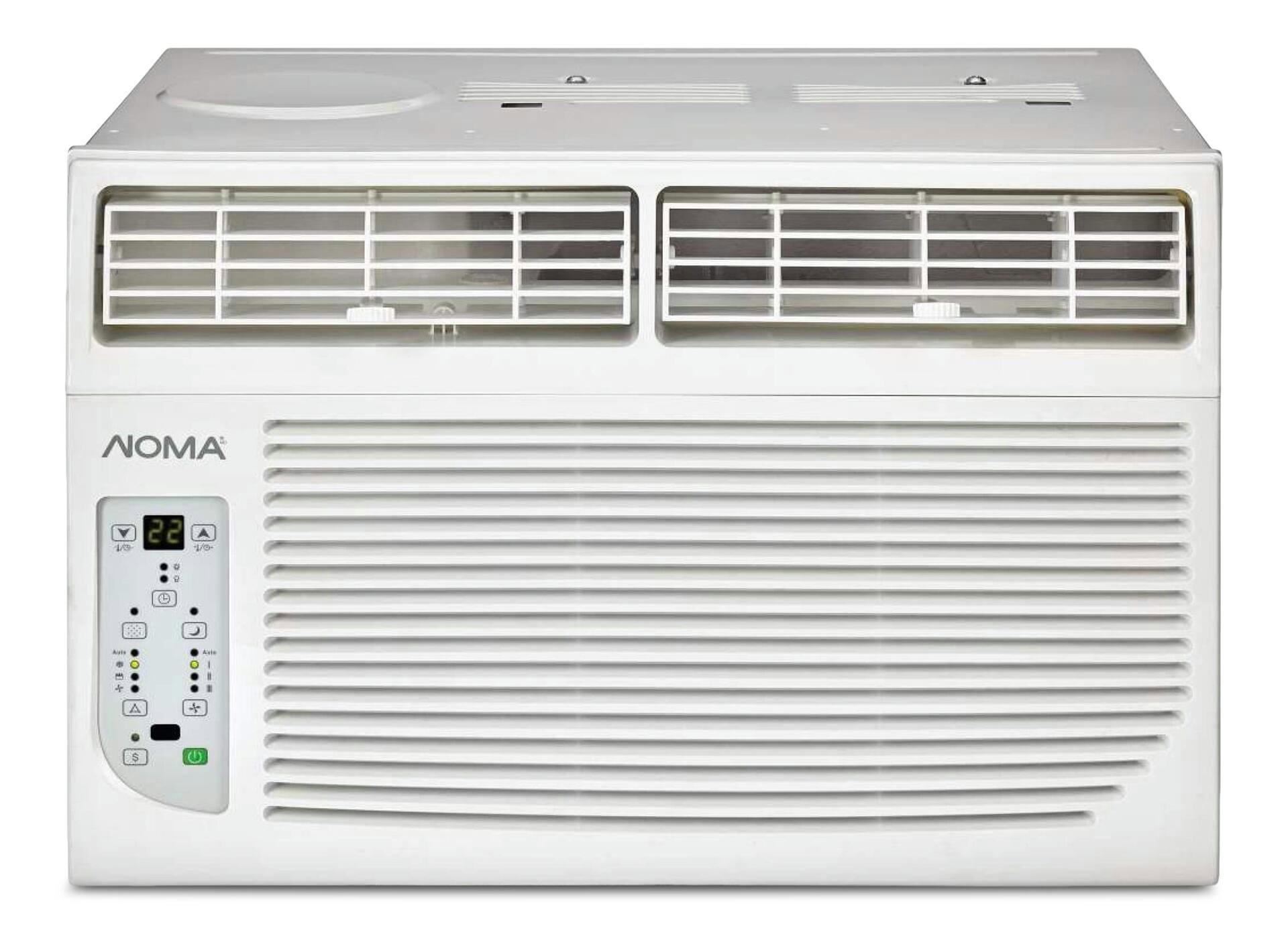 Noma Digital 4-Way Window Air Conditioner with Remote Control, 8,000-BTU, White