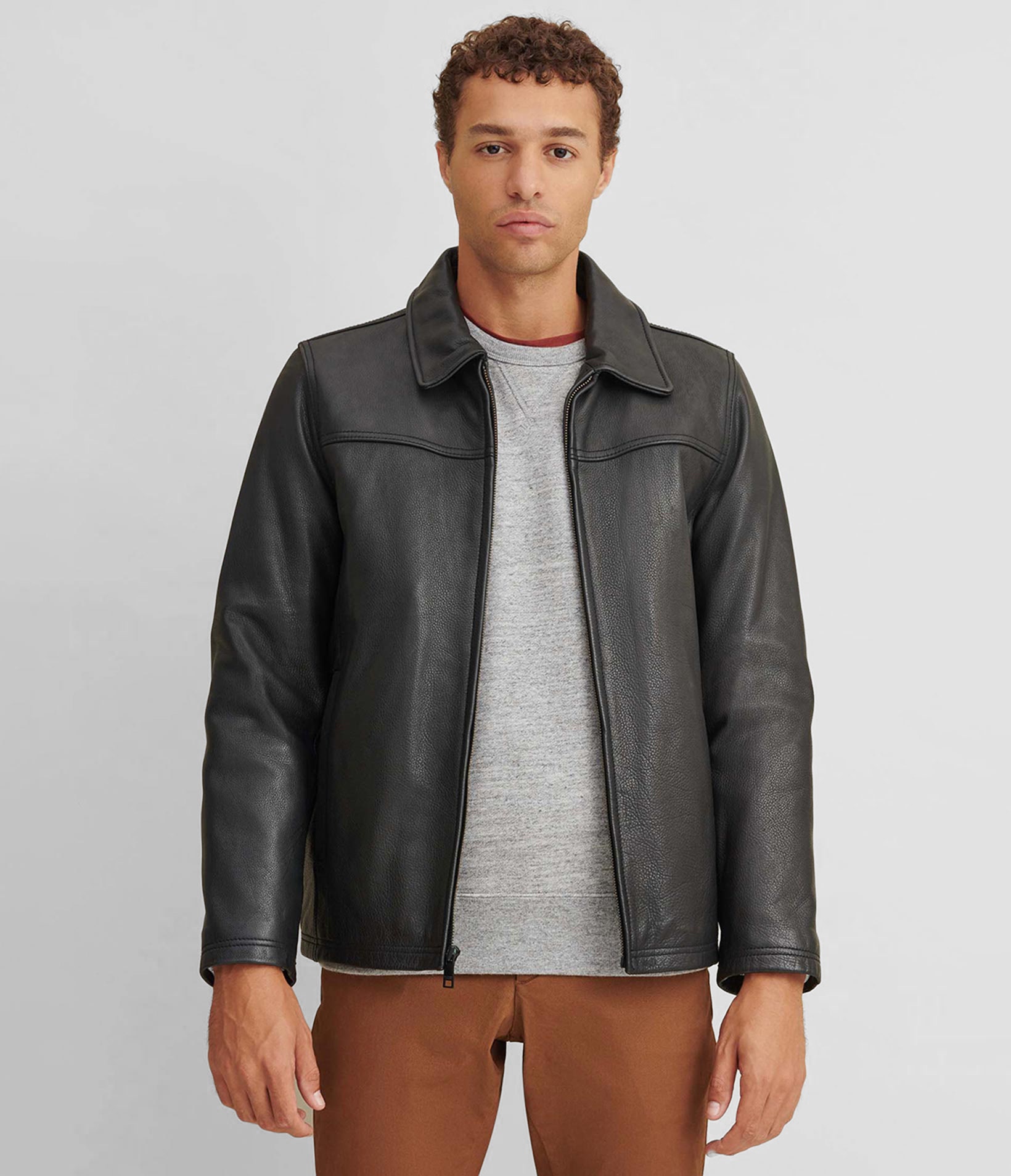Thinsulate Lined Leather Jacket