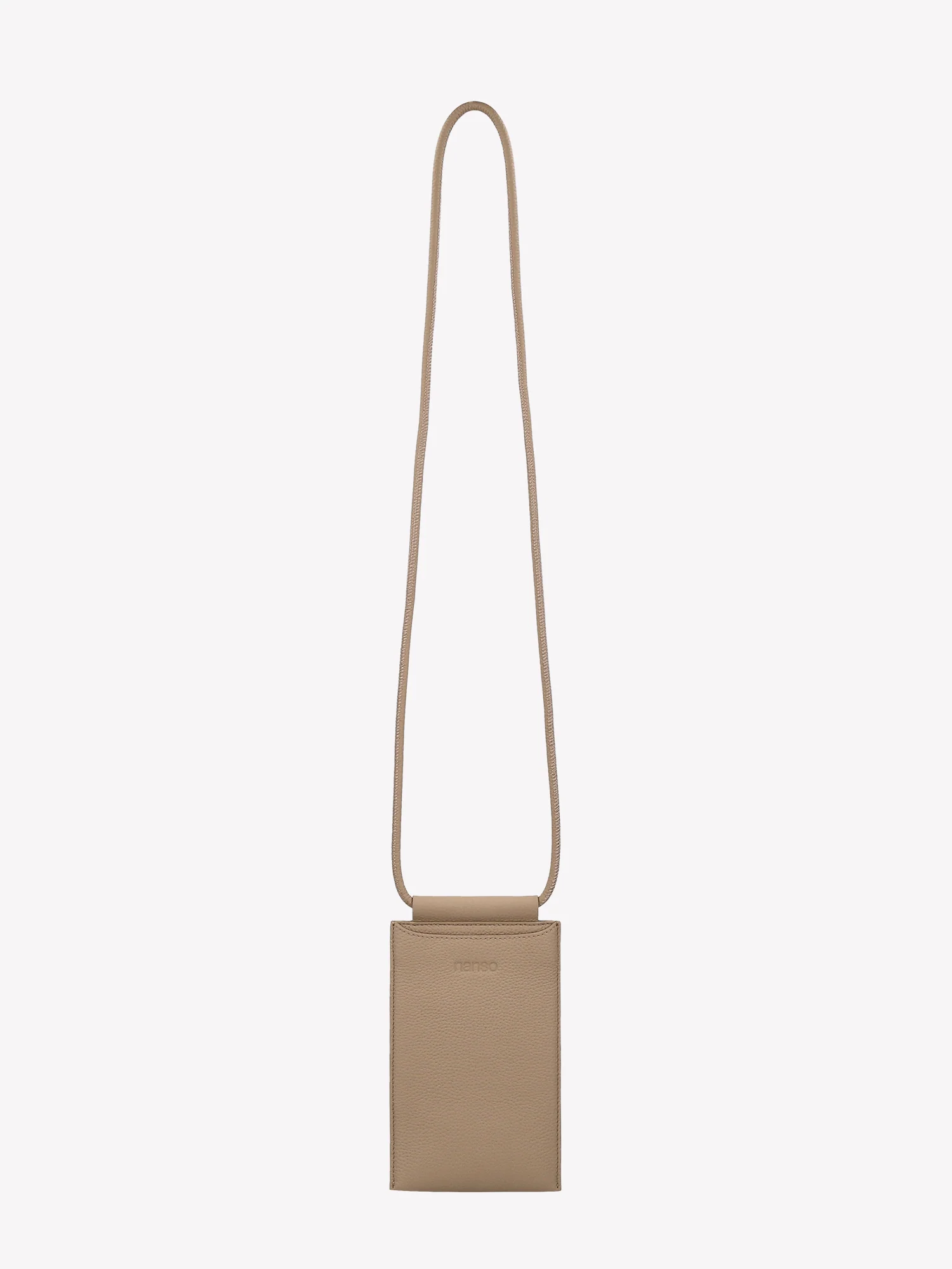 MINI NARU puhelinlaukku - vaalea beige