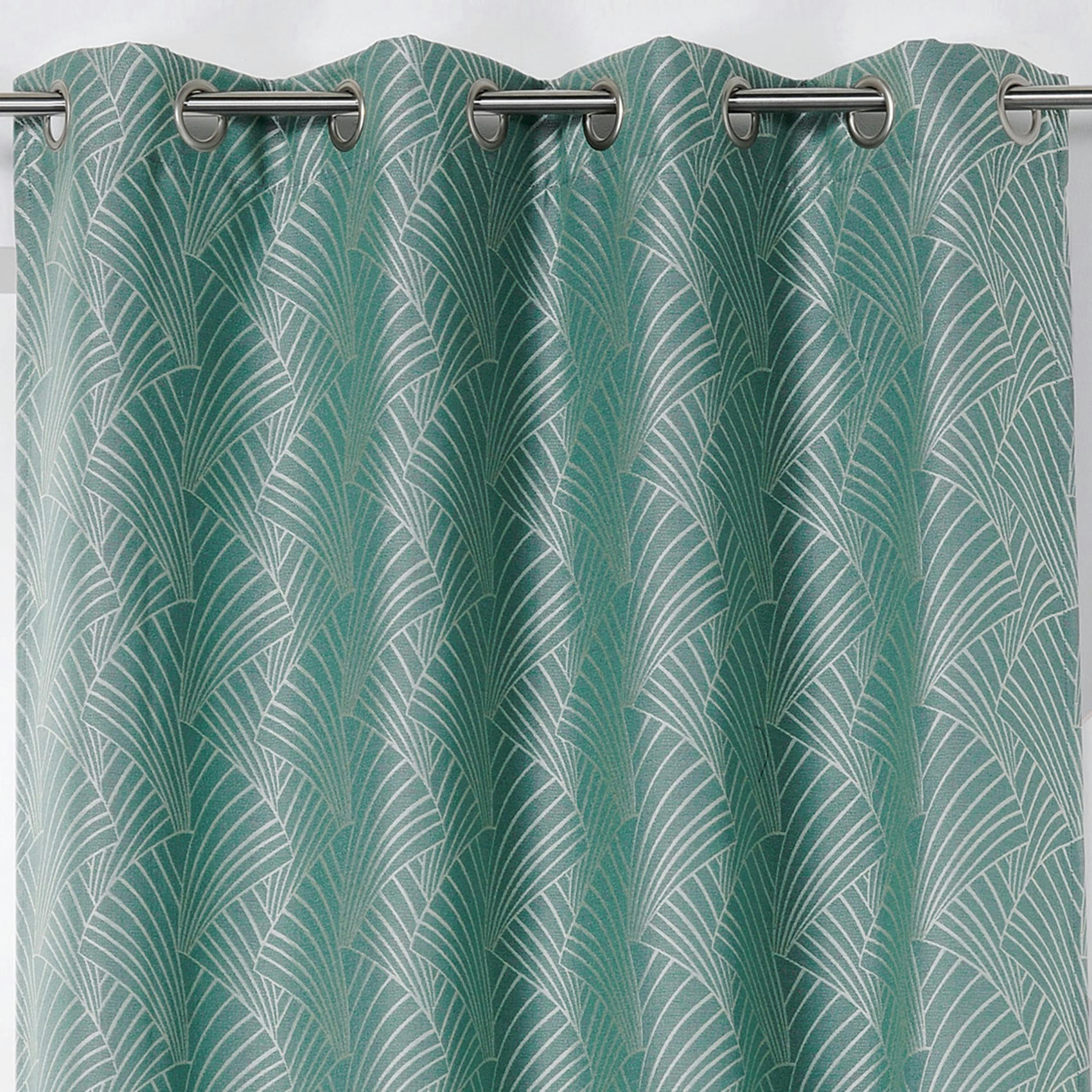 - Rideau art deco céladon