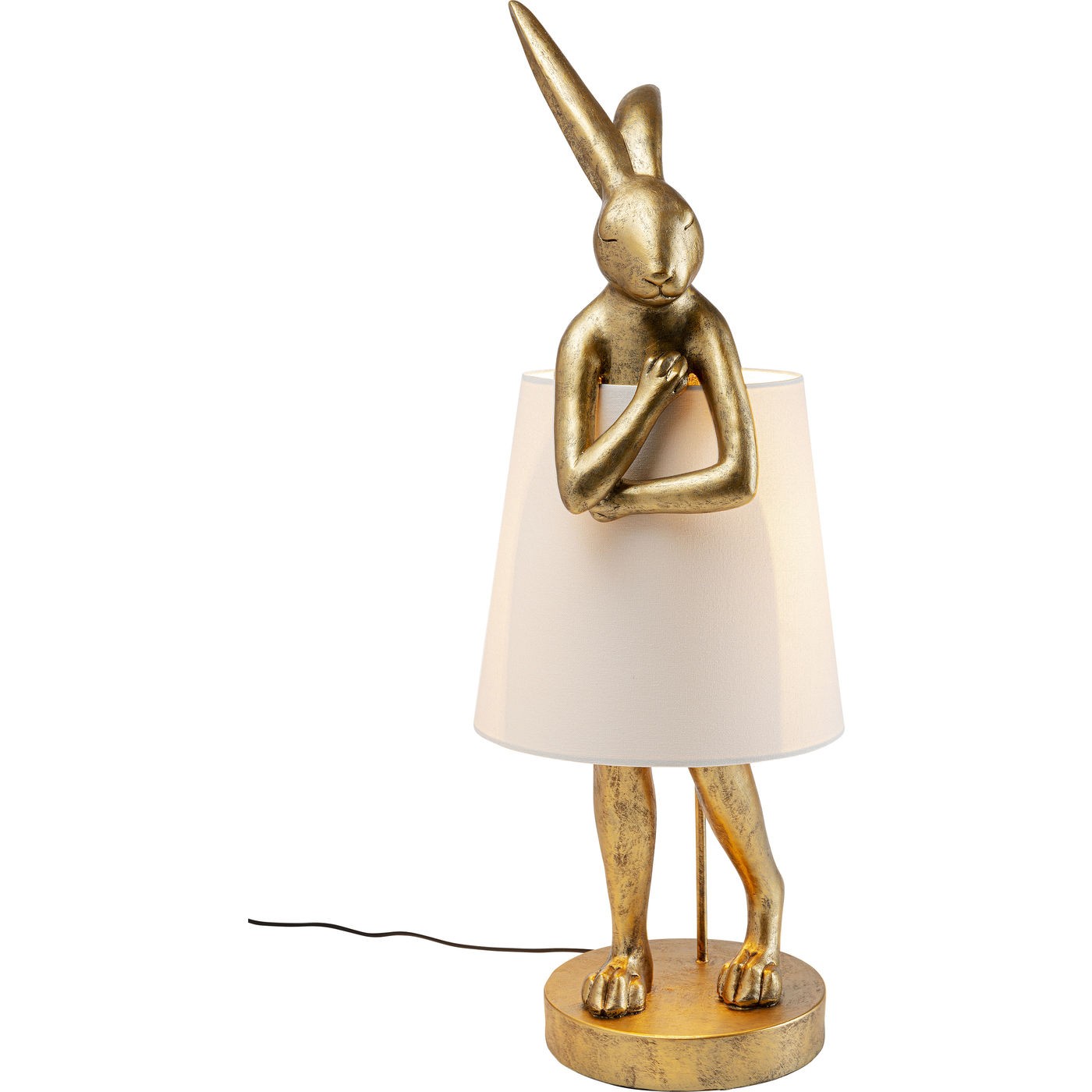 Kare Design Vloerlamp Animal konijn 88cm goud