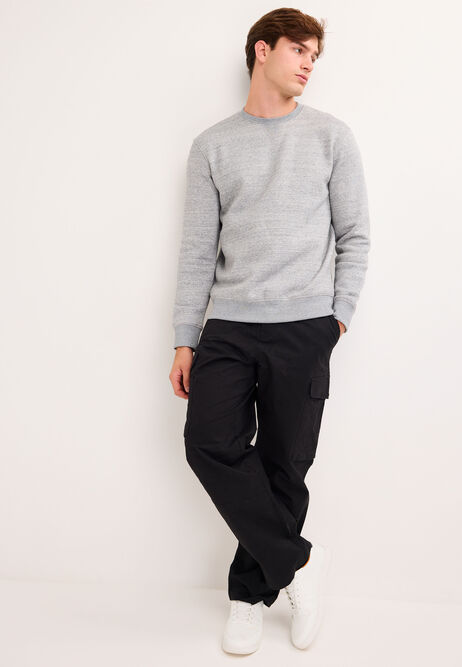 Mens Grey Cotton Rich Sweatshirt