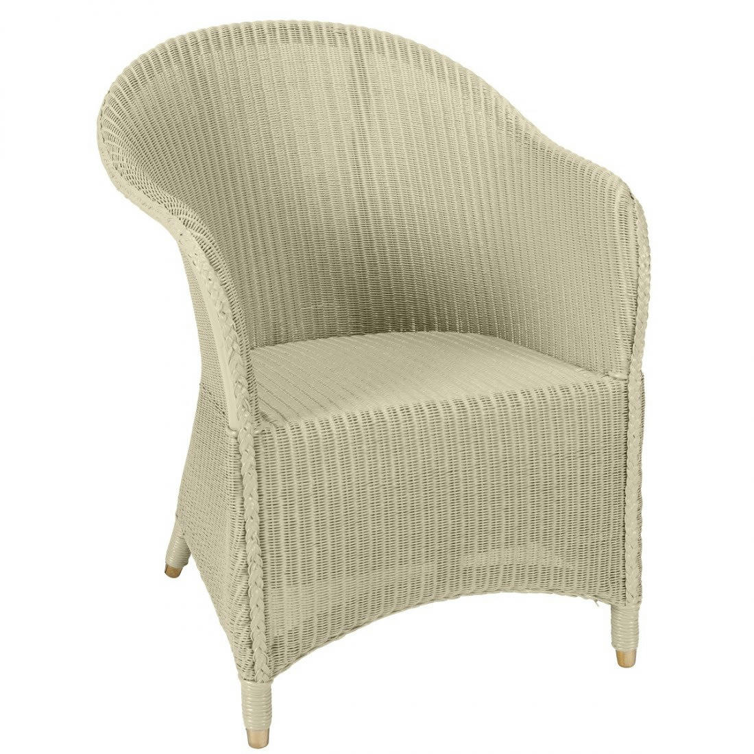 SIDONIE - Fauteuil laqué en Lloyd Loom