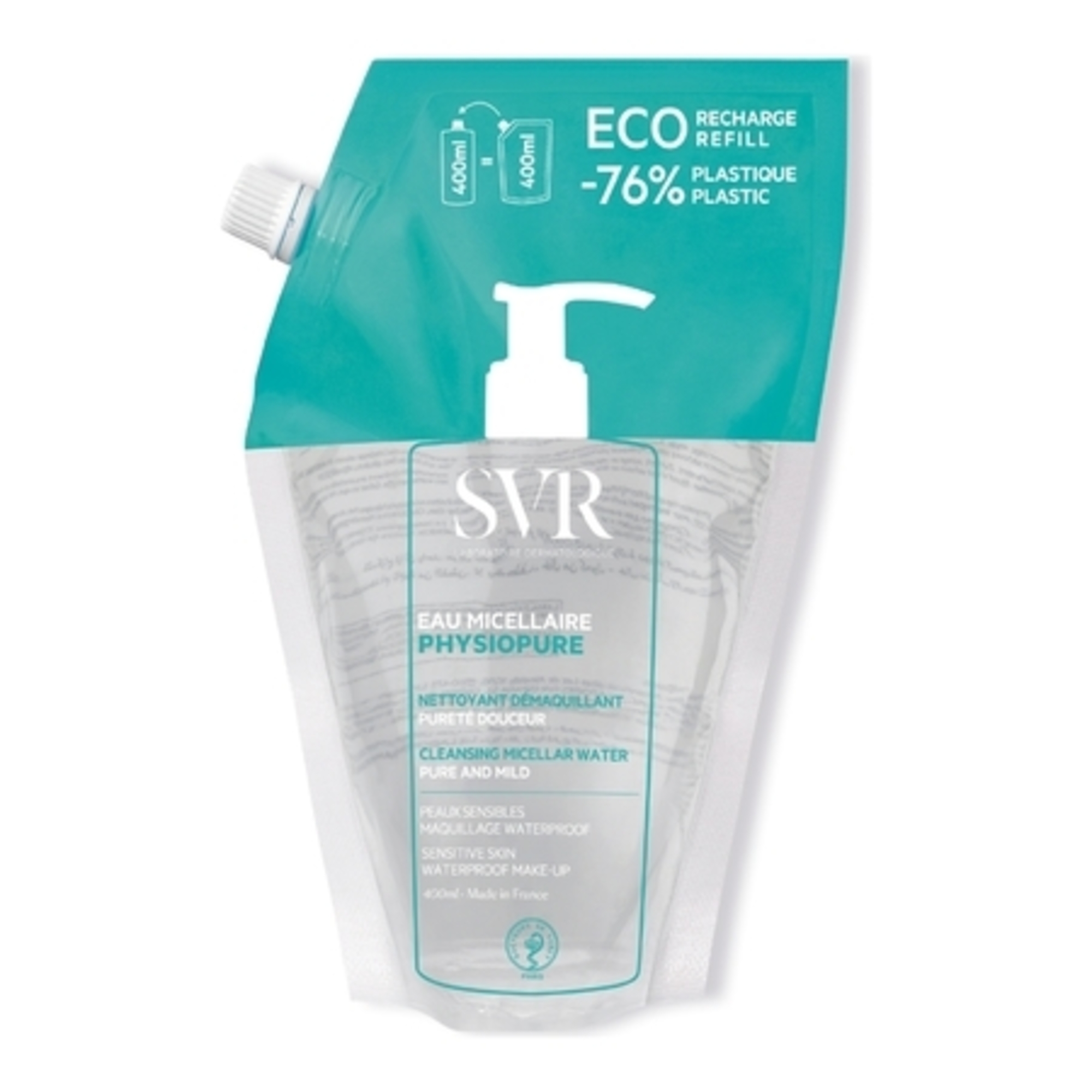 PHYSIOPURE EAU MICELLAIRE ECO-RECHARGEEau nettoyante démaquillante pureté douceur