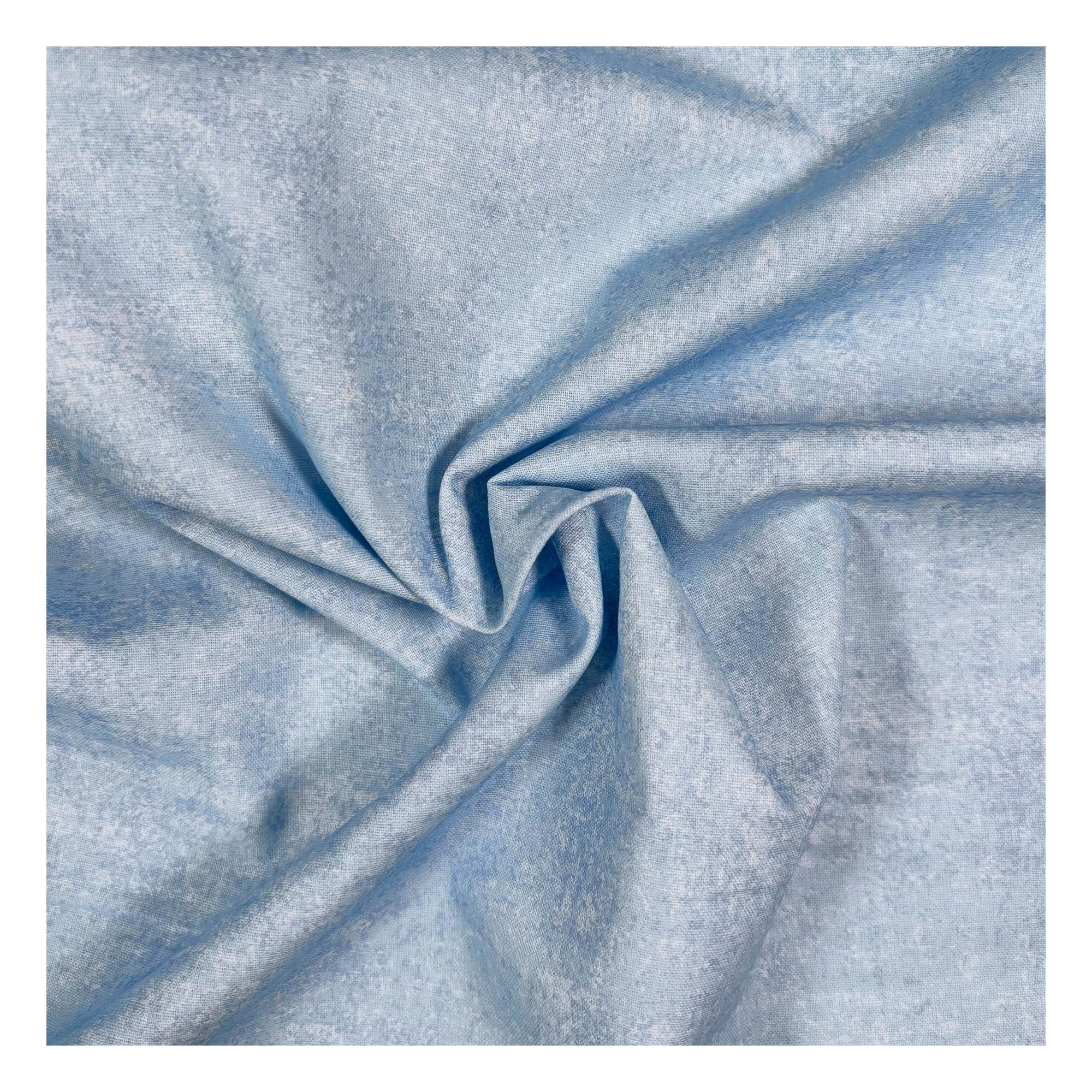 Pale Blue Cotton Textured Blender Fabric by the Metre