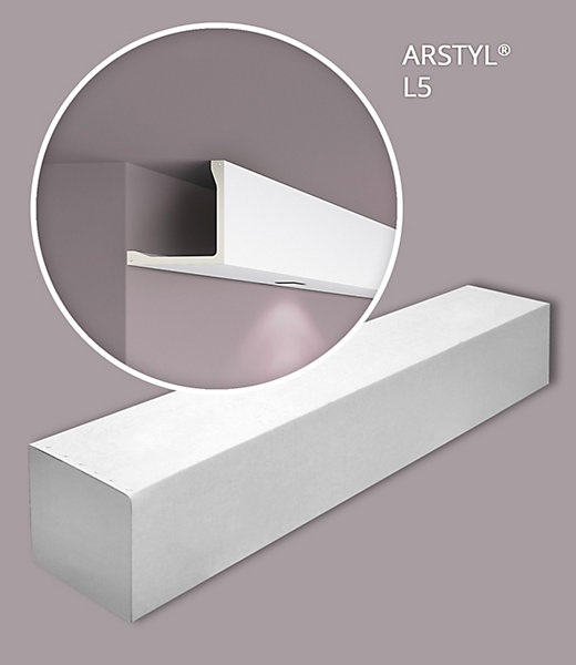 Moulure couvrante NMC L5-box ARSTYL 1 carton 3 pièces Corniche