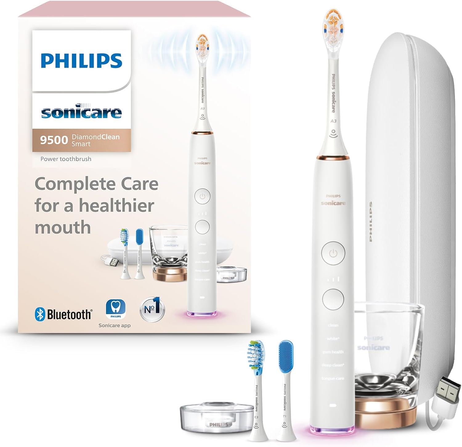 Philips Sonicare DiamondClean Smart 9500 Electric Toothbrush