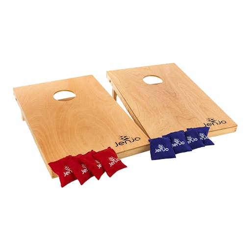 Outdoor Cornhole Boards & Corn Bags Toss Wooden Game Set 92x60x21cm Jenjo Games
