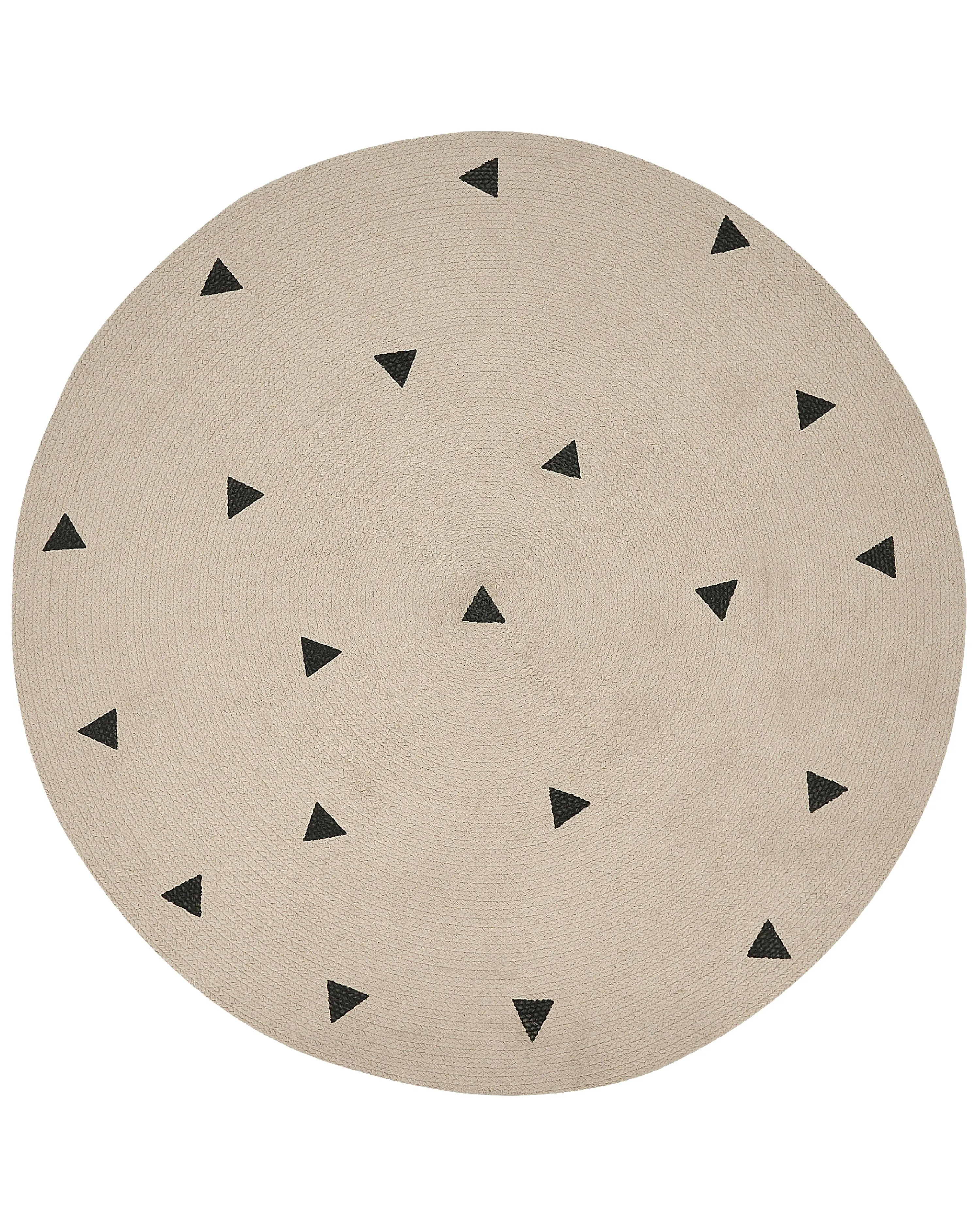 Kids Rug DURG Beige ? 140 cm Cotton