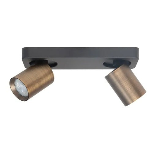 Highlight Highlight Spot Oliver Brons Zwart 2 lichts GU10 Balk